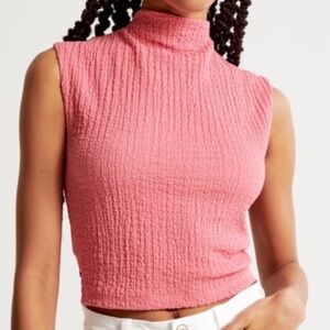 Abercrombie & Fitch Pink Paloma Bubble Knit Top